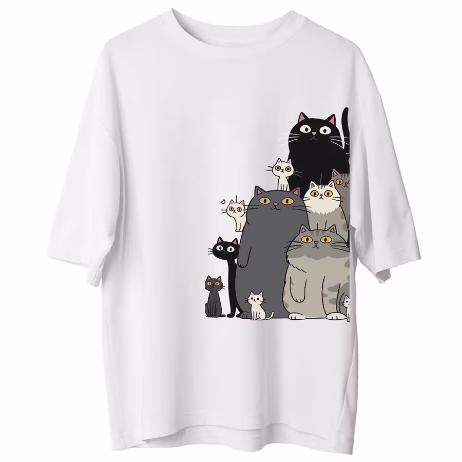 Kedi sever misin? Tişörtü VMGA tişörtü
