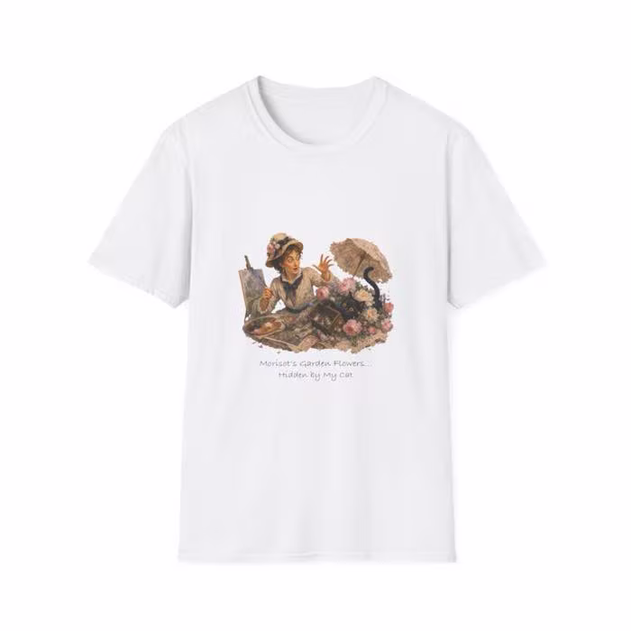 Berthe Morisot İlhamlı Kedi Tişörtü VMGA tişörtü