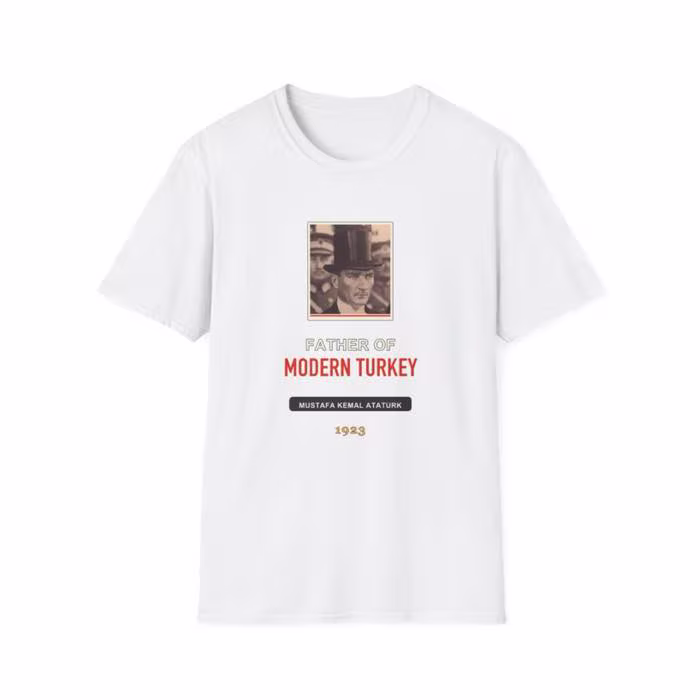 Mustafa Kemal Atatürk Modern Türkiye Tişörtü VMGA tişörtü