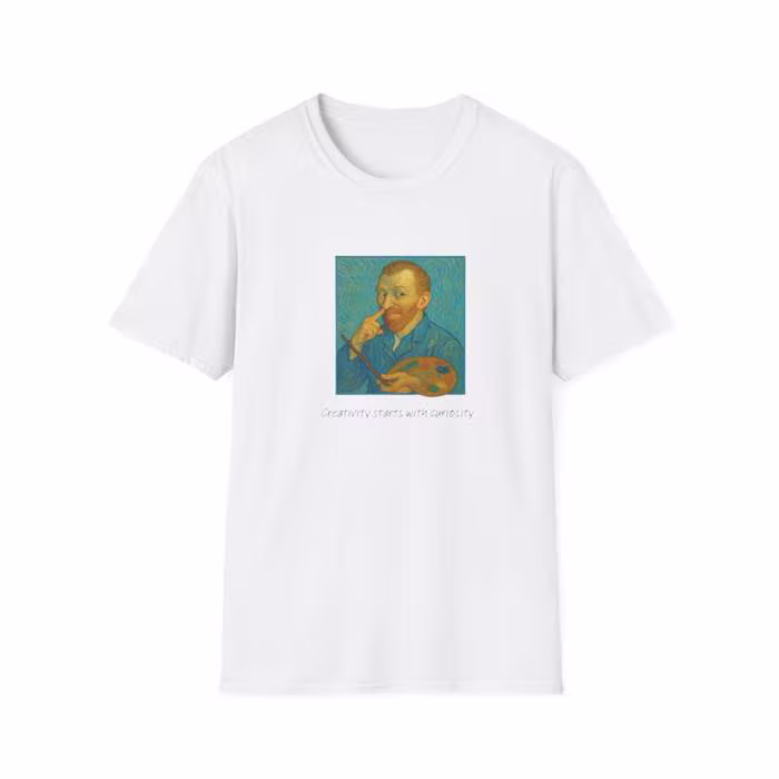 Eğlenceli Van Gogh Sanatçı Tişörtü VMGA tişörtü